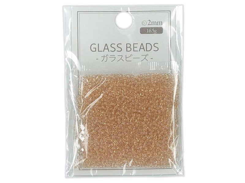 ガラスビーズ（シード２ｍｍ、ダスティピンク）