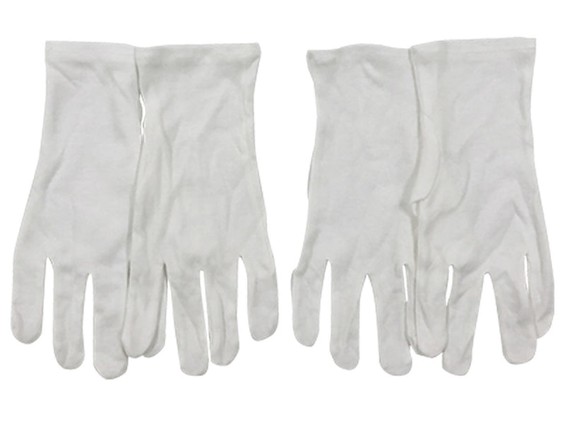 ドライブ手袋（2組セット、白、約23cm）