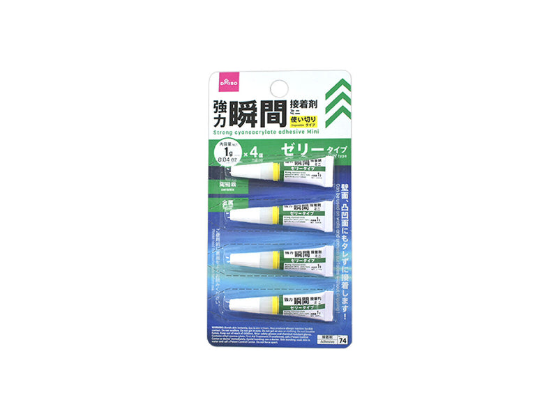 強力瞬間接着剤（ミニ、ゼリータイプ、１ｇ×４個）