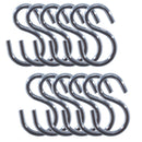 クロムメッキＳ字フック_約３．５ｃｍ１２個