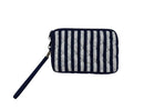 ダブルジップマルチポーチ（ストライプ）